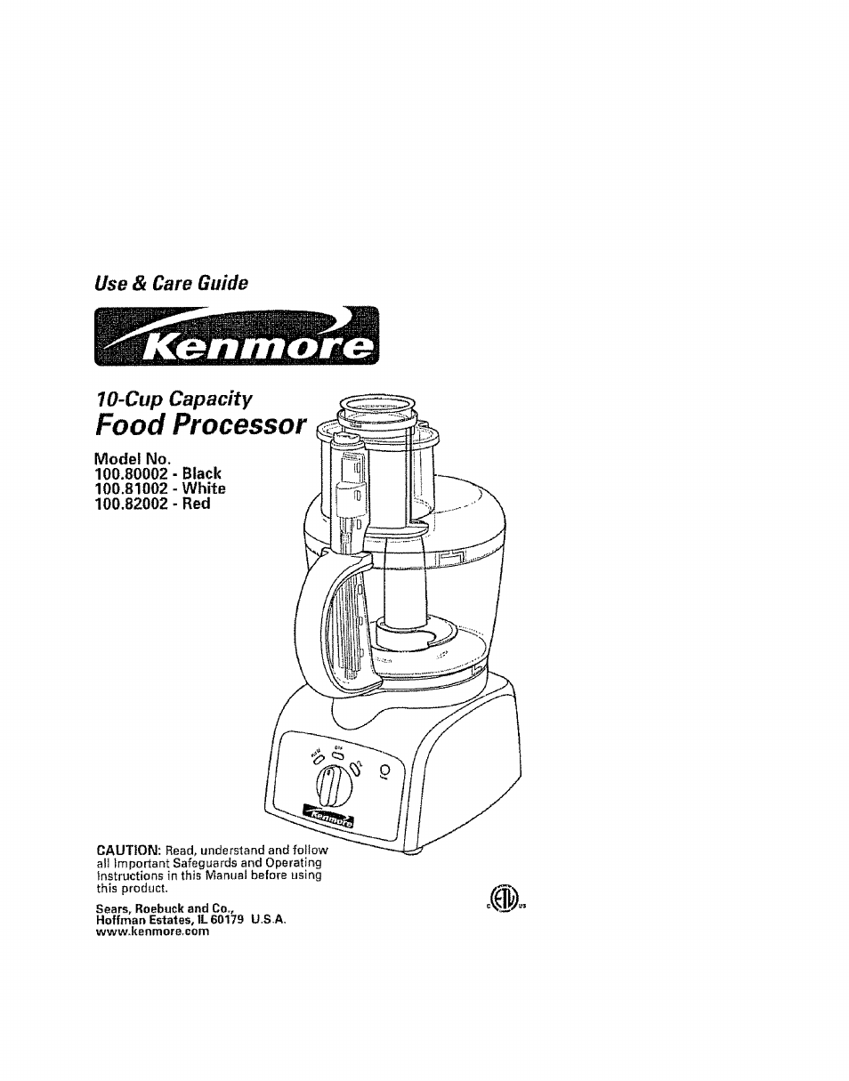 Kenmore 100.81002 User Manual | 14 pages