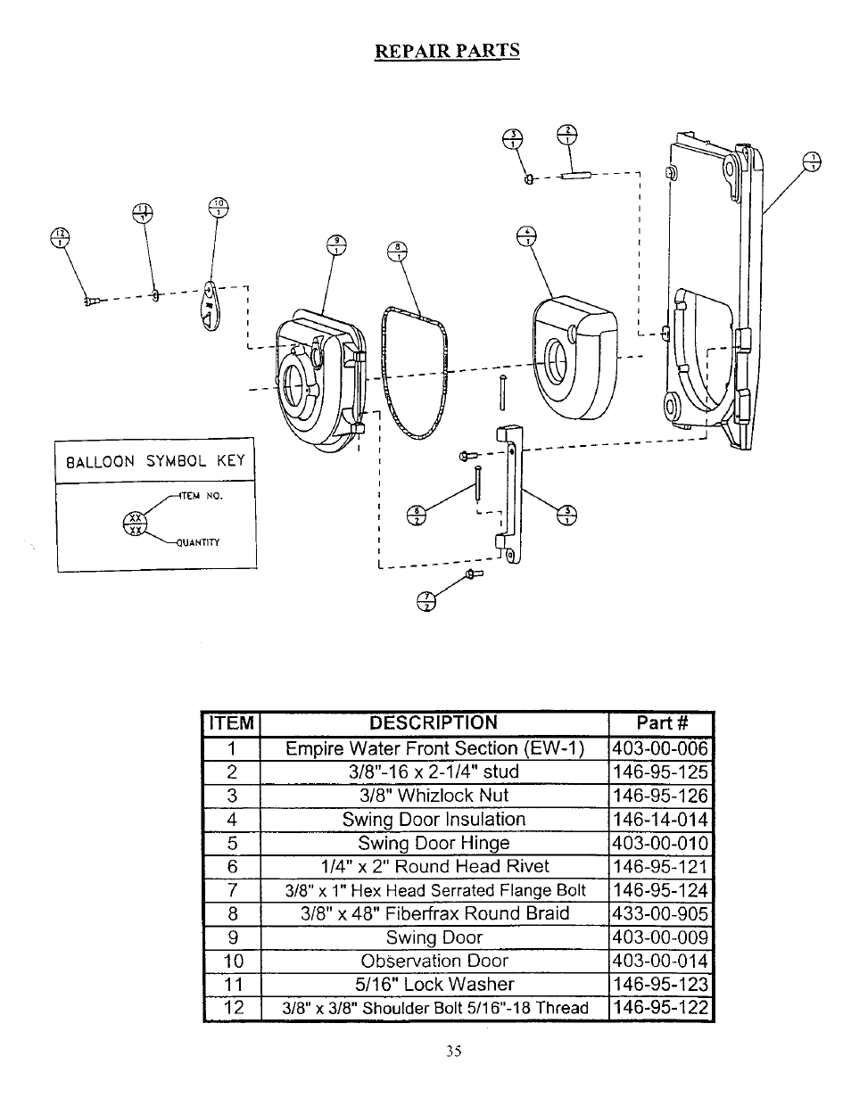 Kenmore 5EW1.75 User Manual | Page 37 / 41