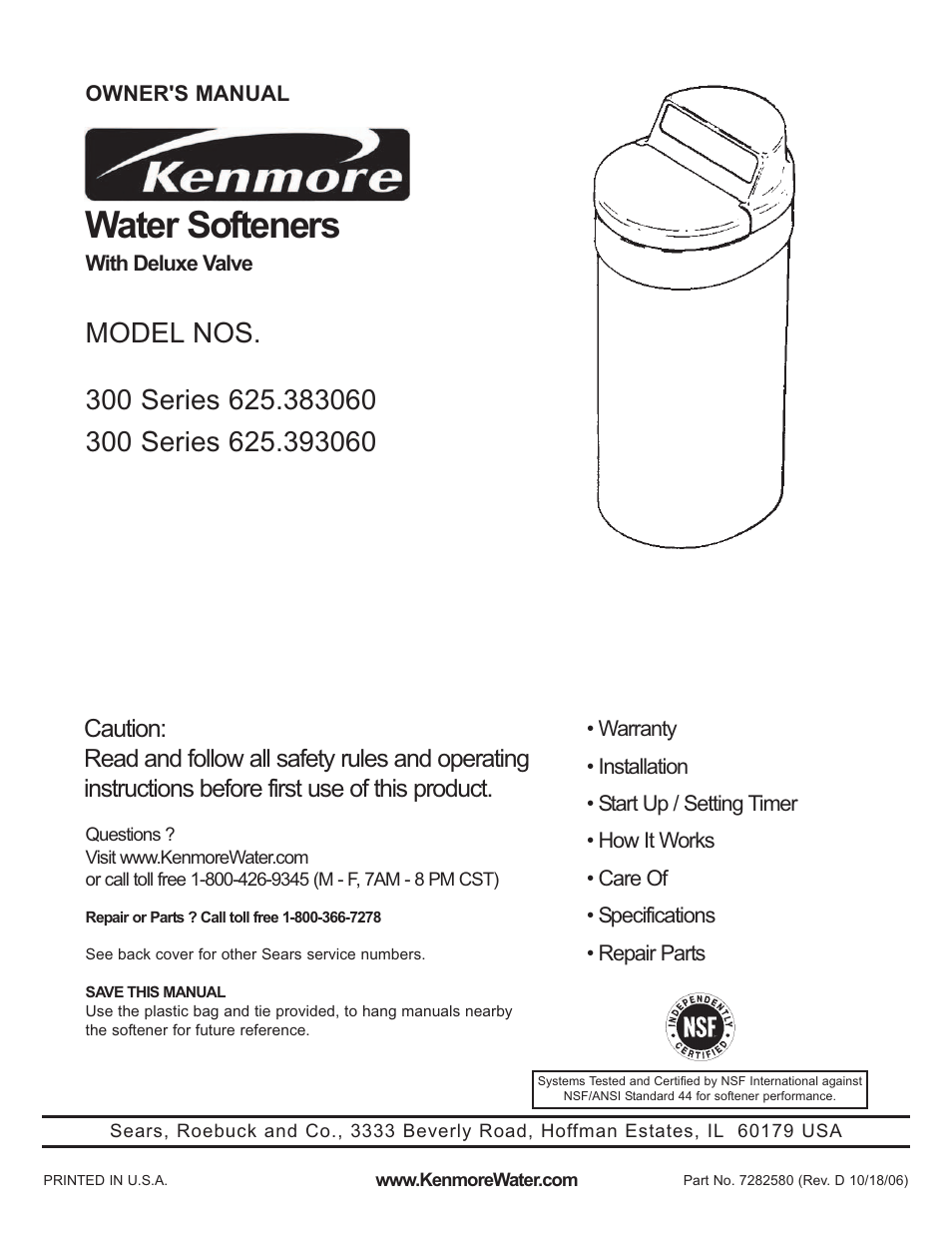 Kenmore 300 Series User Manual | 48 pages