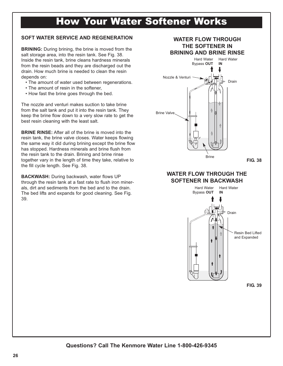 How your water softener works | Kenmore 300 Series User Manual | Page 26 / 48