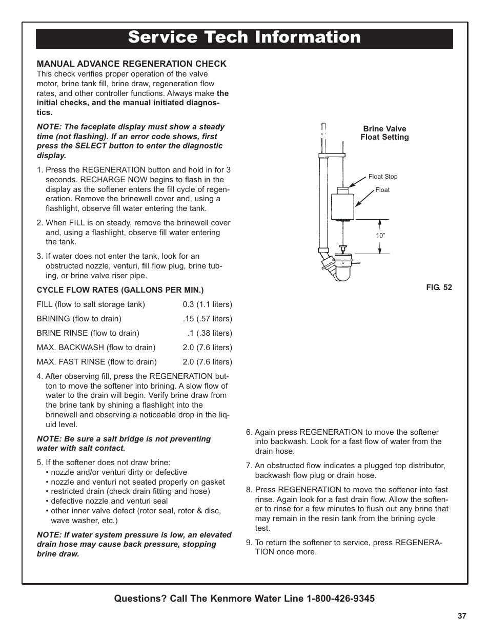 Service tech information | Kenmore 300 Series User Manual | Page 37 / 48