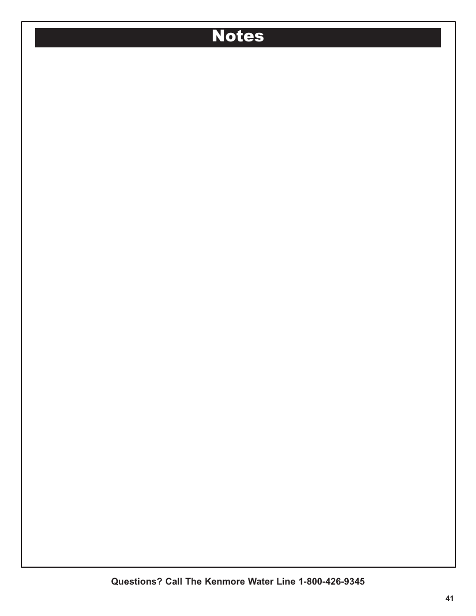 Kenmore 300 Series User Manual | Page 41 / 48