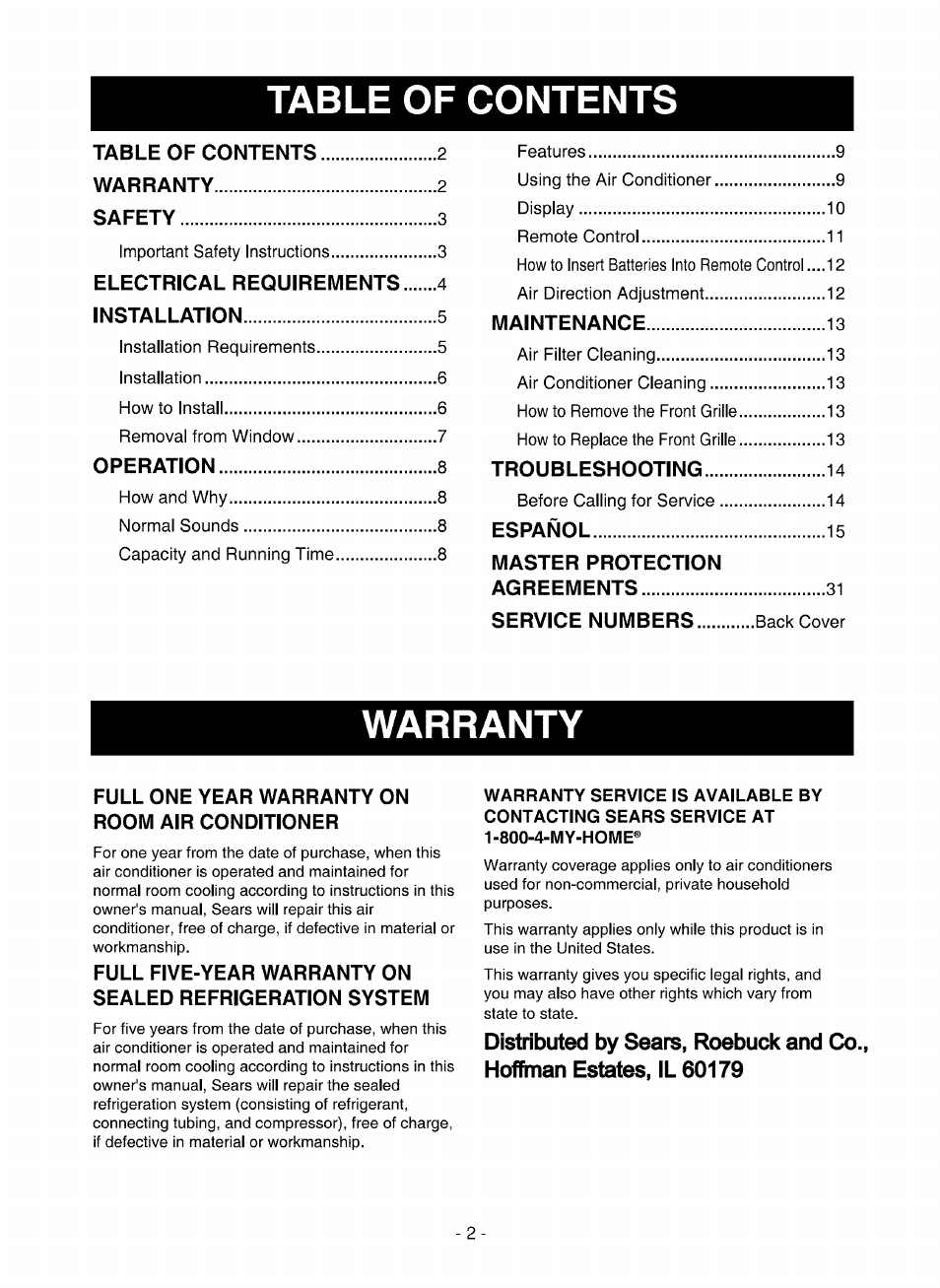 Kenmore 580.75051 User Manual | Page 2 / 16