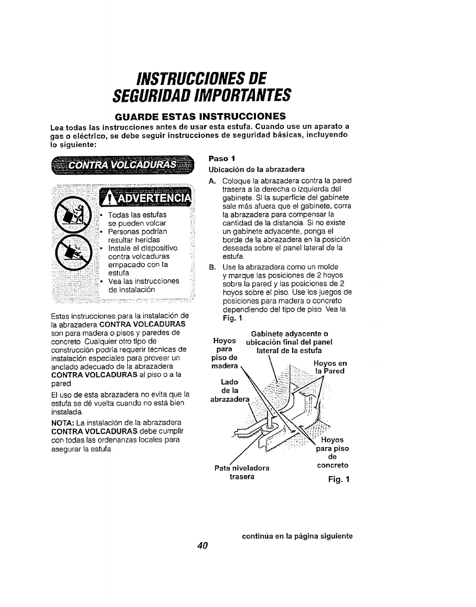 Ffílifílúao importantes | Kenmore 911.94752 User Manual | Page 40 / 76