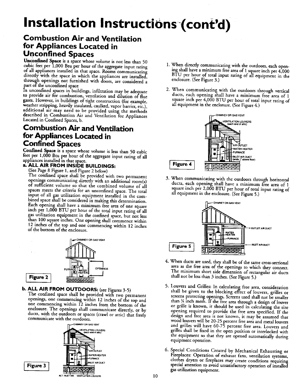 Installation instructions (cont’d) | Kenmore POWER MISER 153.336951 User Manual | Page 10 / 28