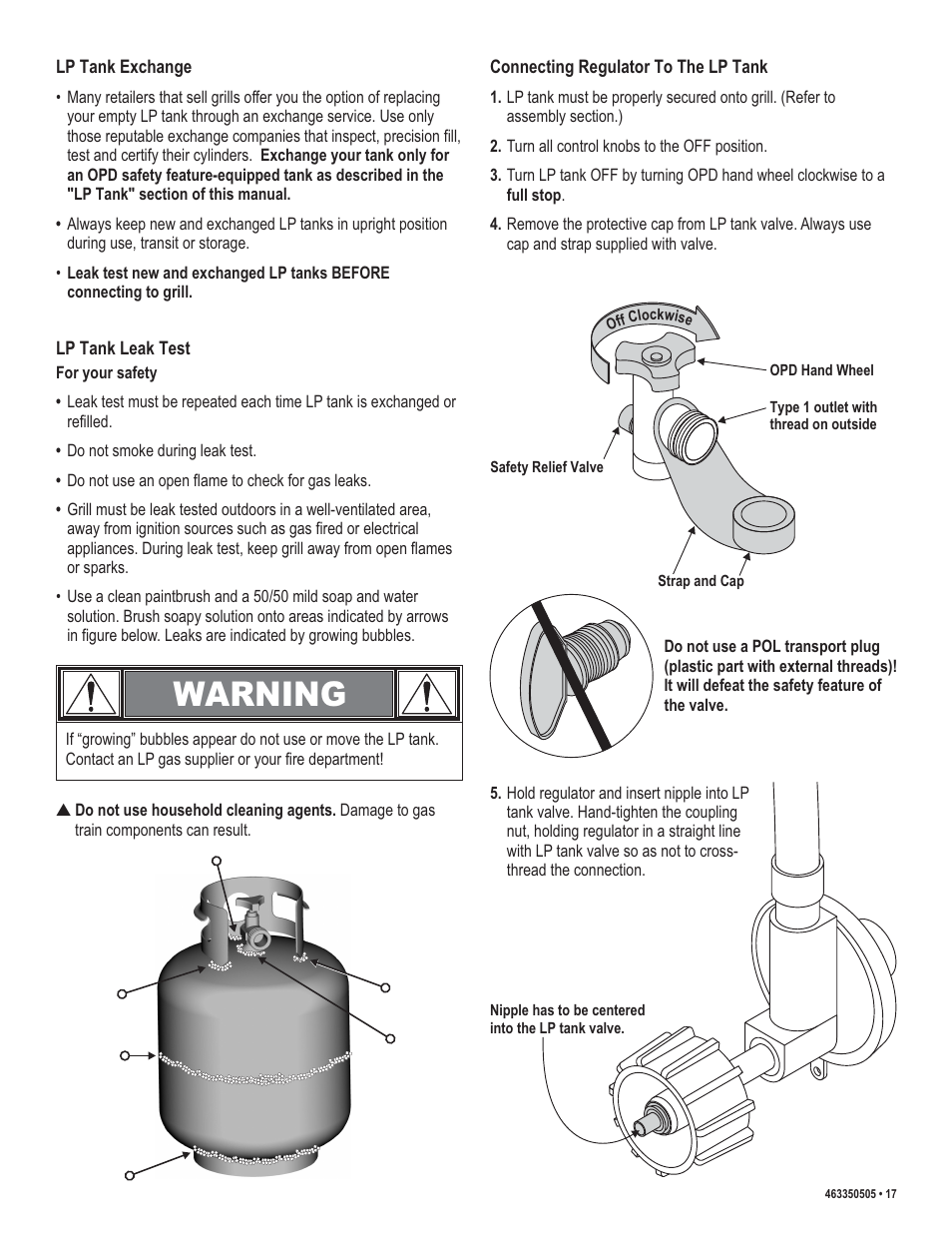 Warning | Kenmore 415.162090 User Manual | Page 17 / 32