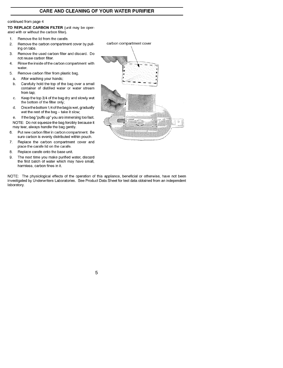 Kenmore 625.344800 User Manual | Page 5 / 7