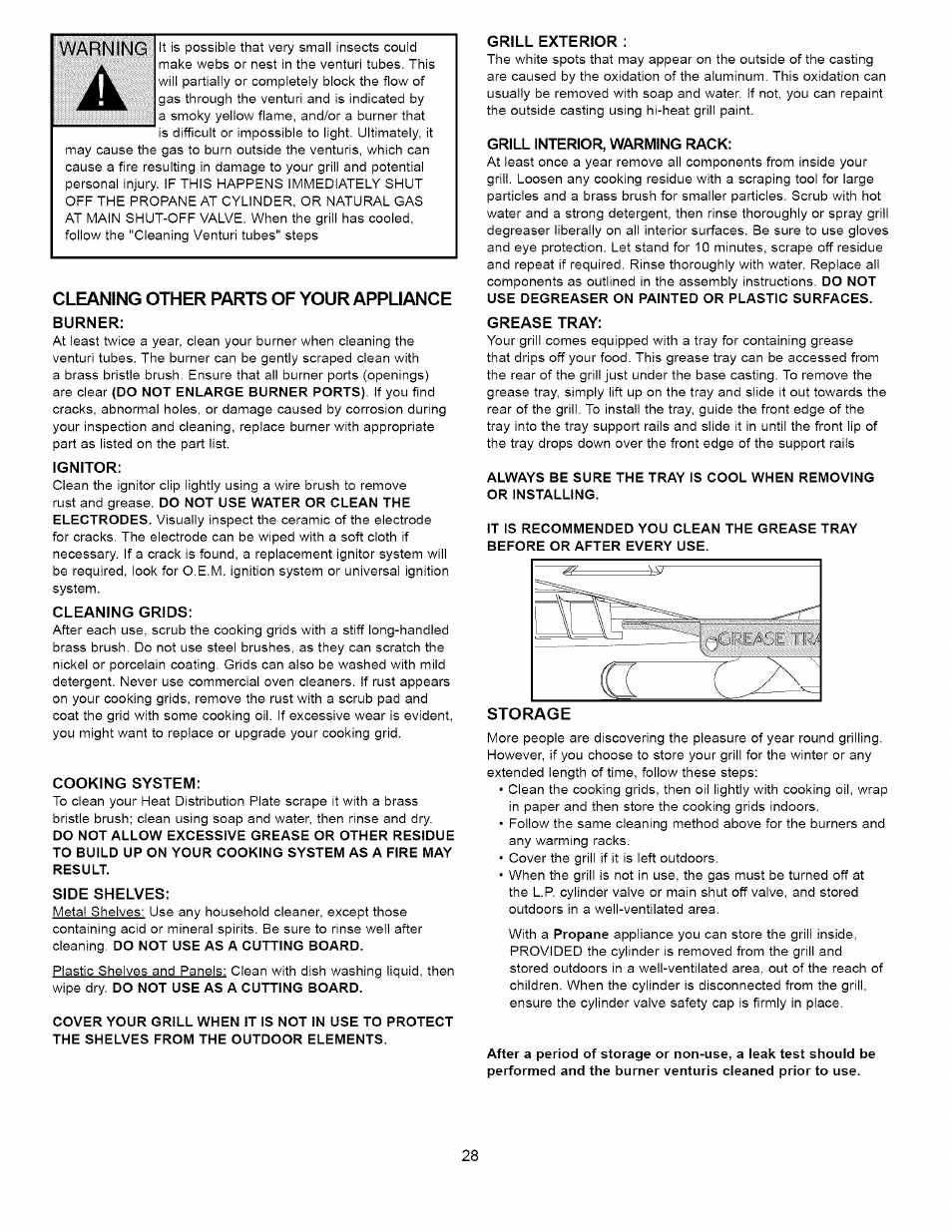 Cleaning other parts of your appliance | Kenmore 16238 User Manual | Page 28 / 32