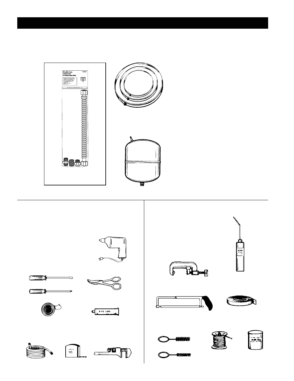 Materials and basic tools needed, Materials needed, Basic tools | Additional tools needed when sweat soldering | Kenmore 153.338073 User Manual | Page 6 / 28