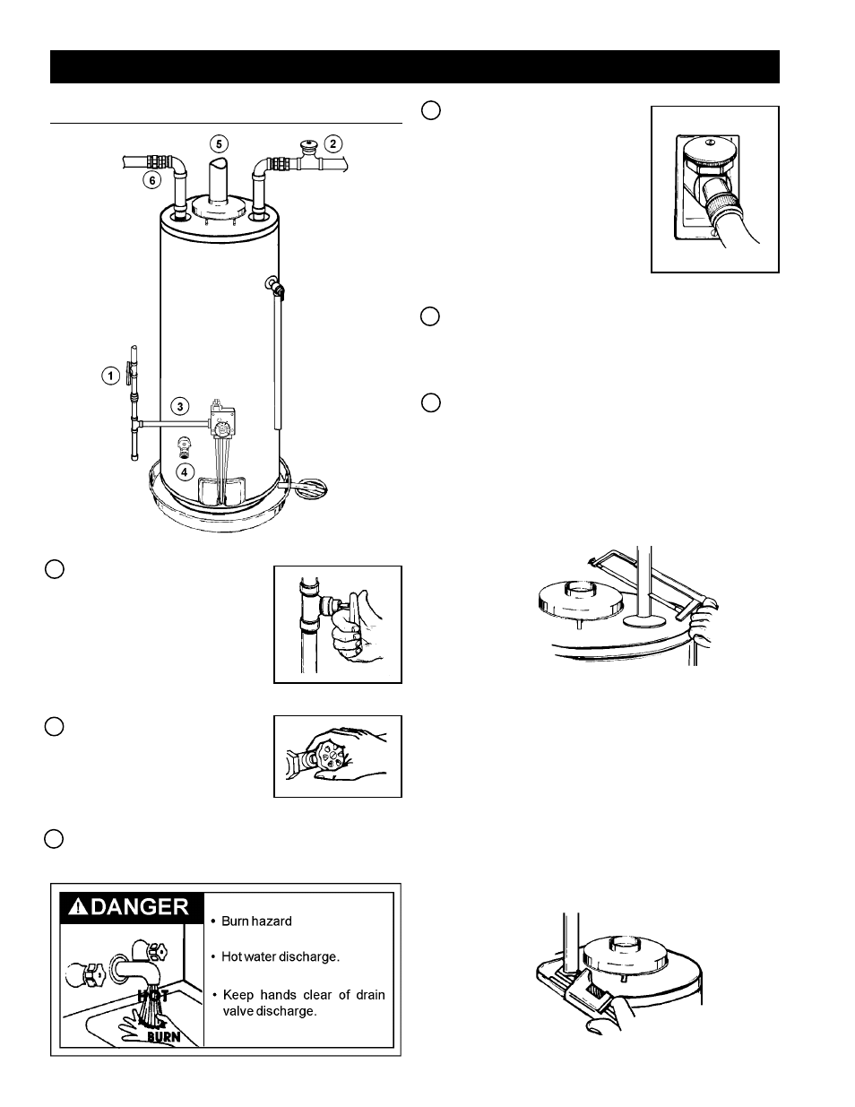 Installation instructions, Removing the old water heater | Kenmore 153.338073 User Manual | Page 8 / 28