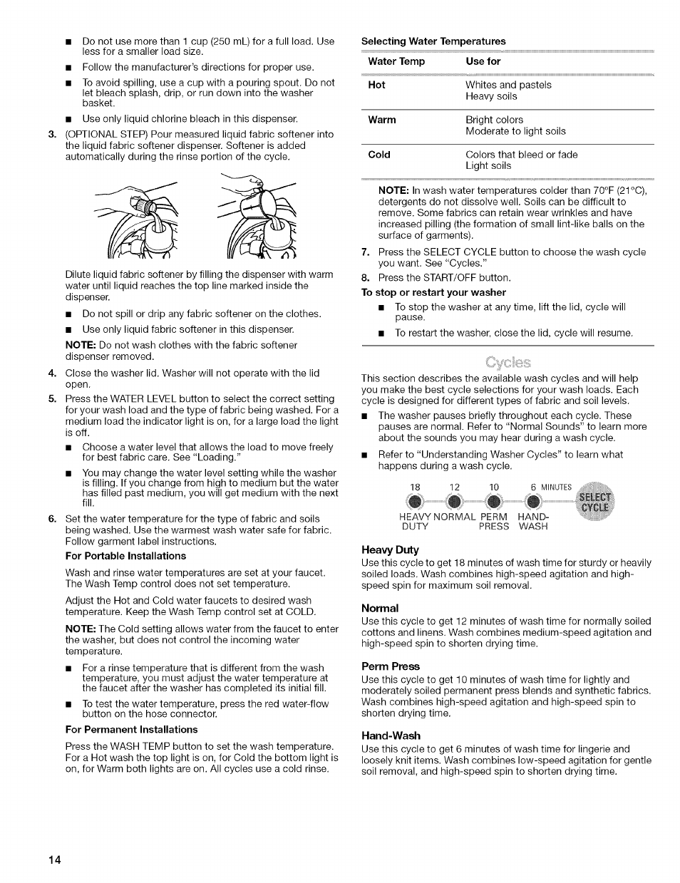 For permanent installations | Kenmore 110.4472 User Manual | Page 14 / 60