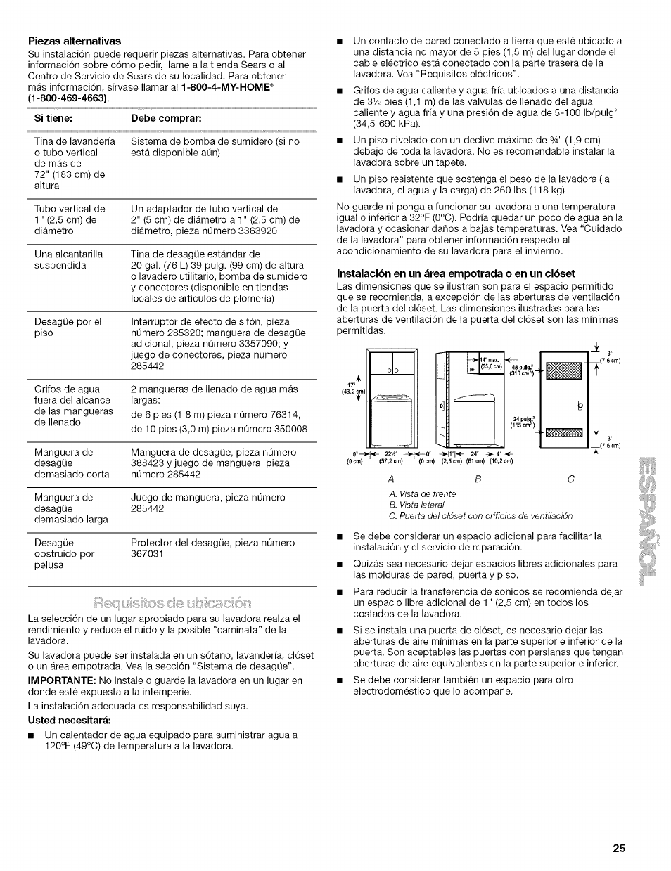 Kenmore 110.4472 User Manual | Page 25 / 60