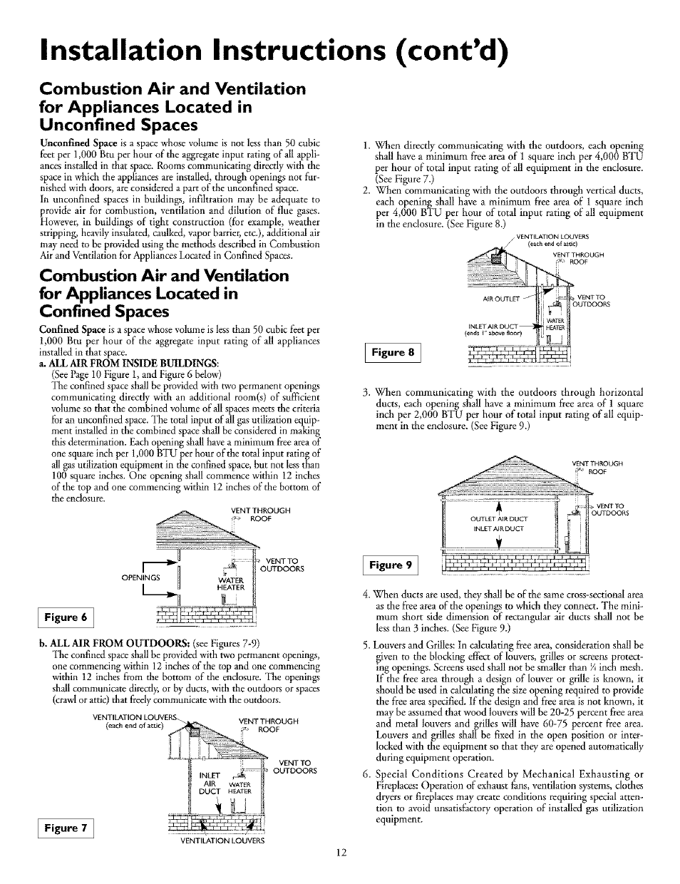 Installation instructions (cont’d) | Kenmore THE ECONOMIZER 153.33298 User Manual | Page 12 / 44