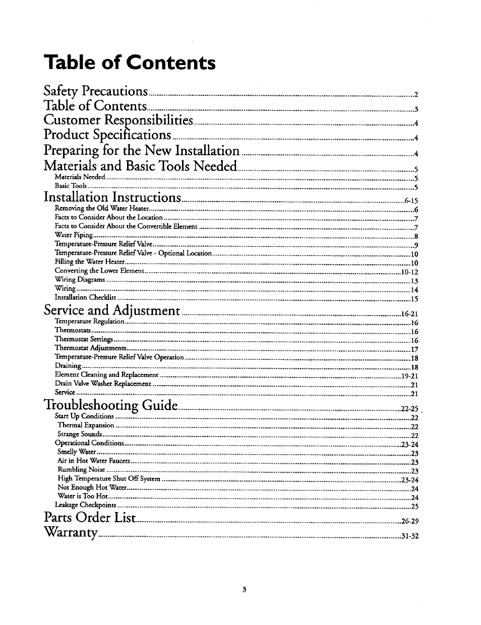 Kenmore 153.31614 User Manual | Page 3 / 32