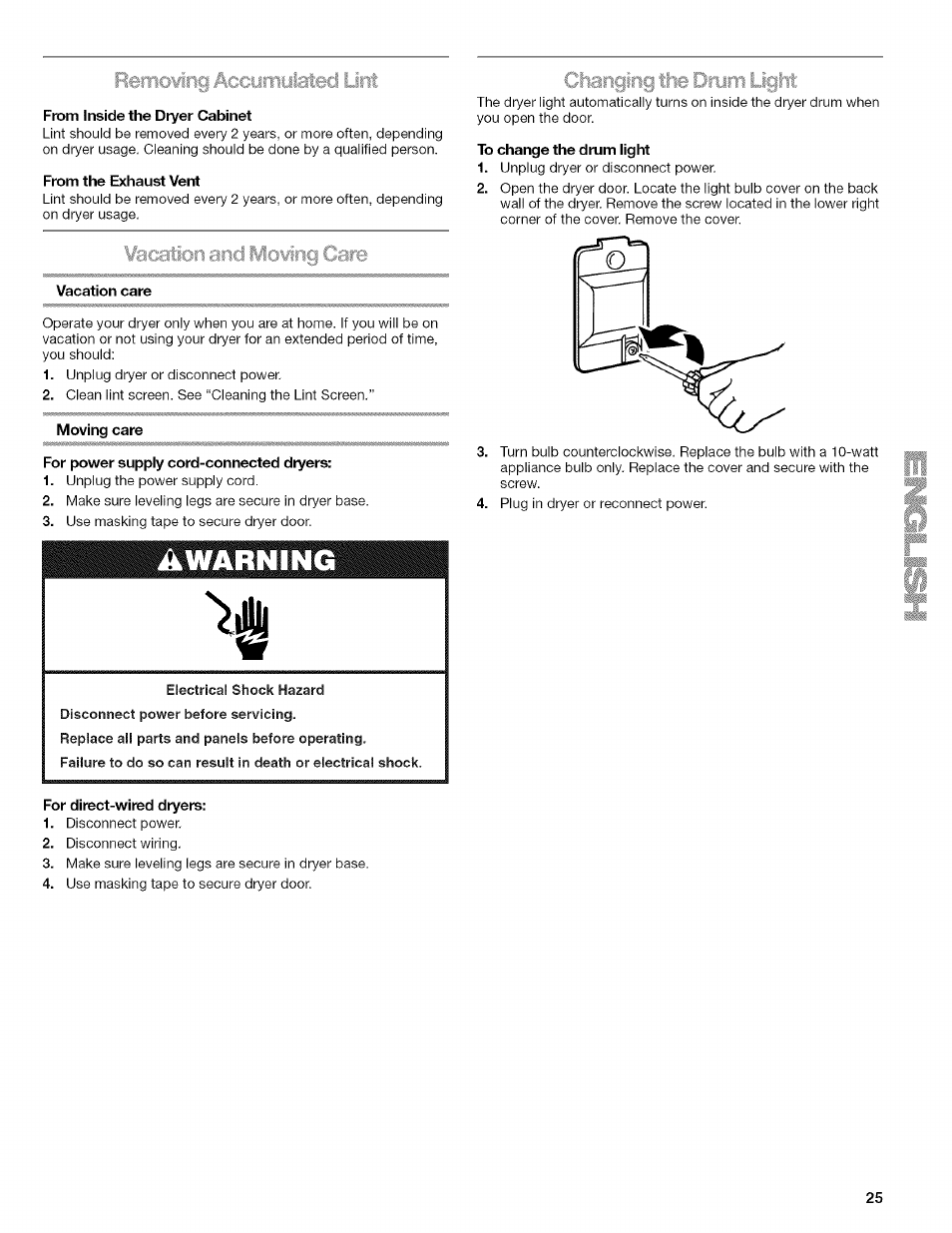 Remowii tiyiatec | Kenmore ELITE OASIS 110.6703 User Manual | Page 25 / 56