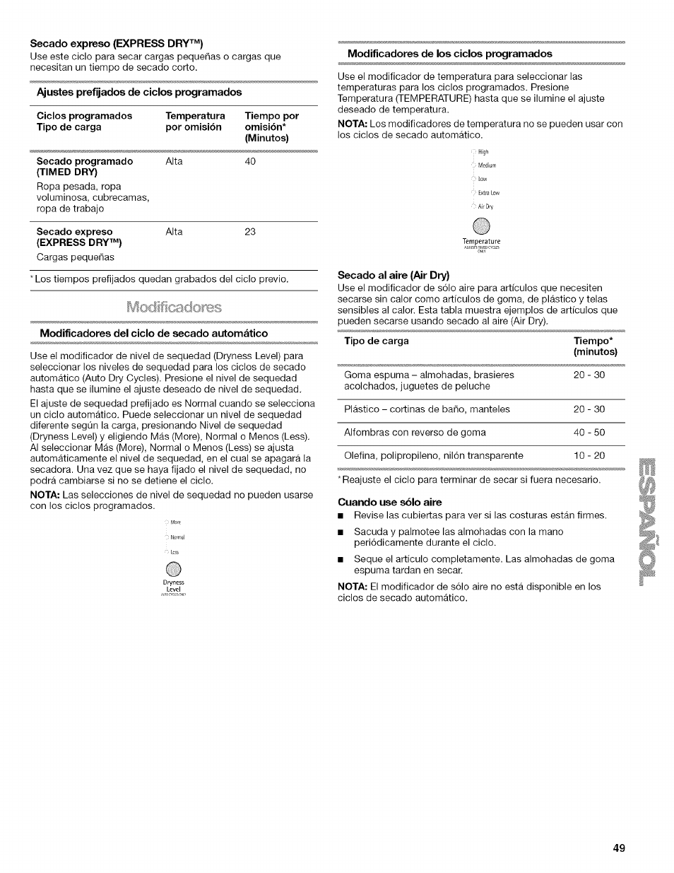 Kenmore ELITE OASIS 110.6703 User Manual | Page 49 / 56