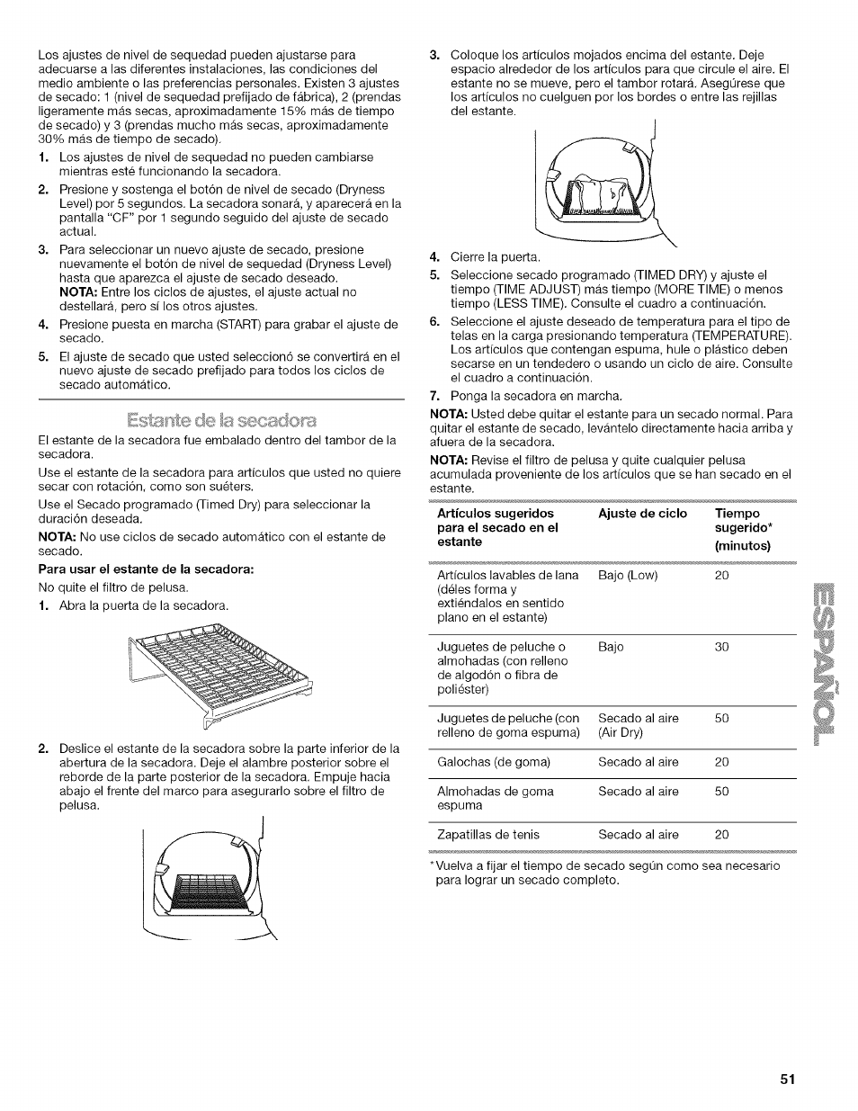 Kenmore ELITE OASIS 110.6703 User Manual | Page 51 / 56