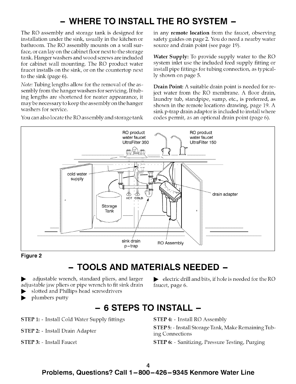 Install, System | Kenmore 625.385700 User Manual | Page 4 / 24