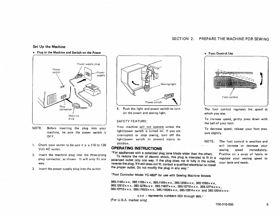 Kenmore 385. 17622 User Manual | Page 7 / 52