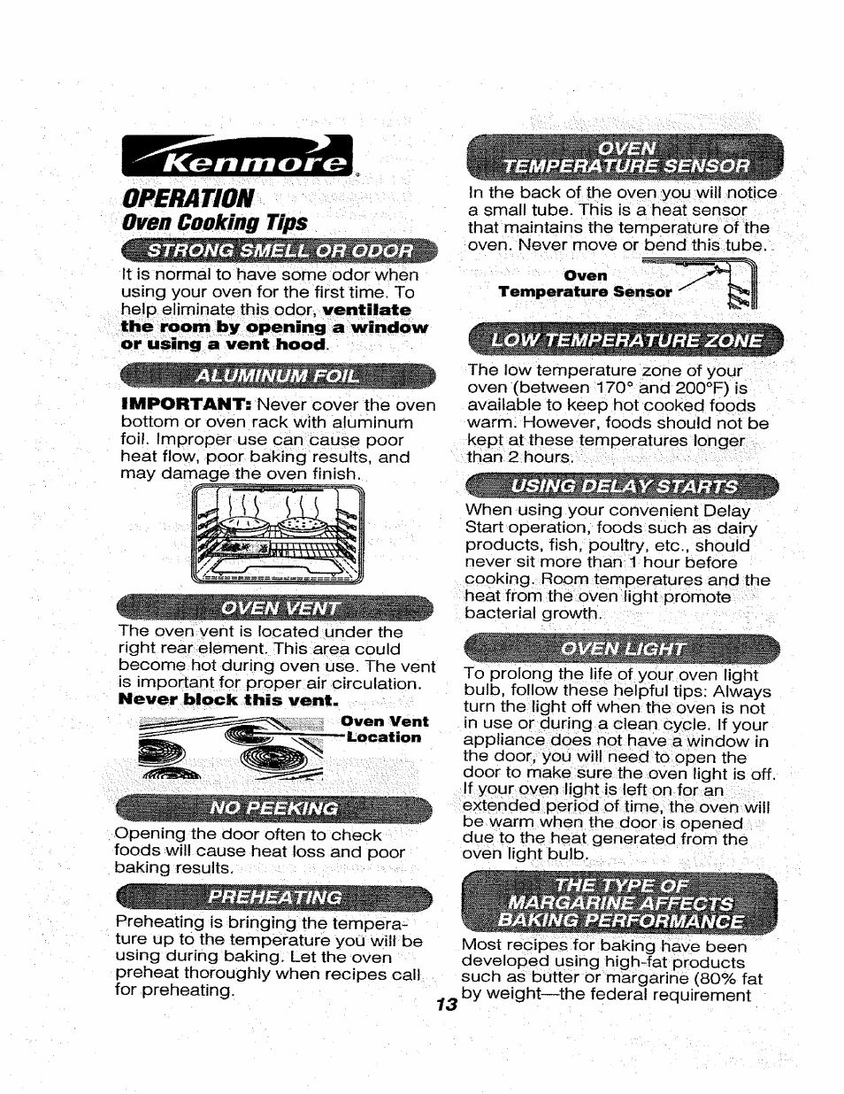 Operahoh | Kenmore 911.46565 User Manual | Page 13 / 30