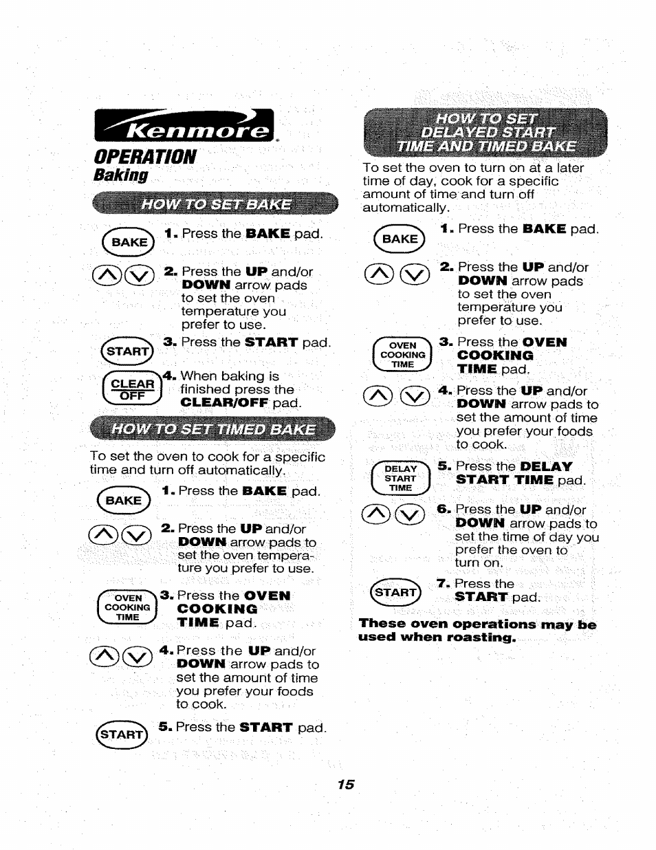A) v | Kenmore 911.46565 User Manual | Page 15 / 30