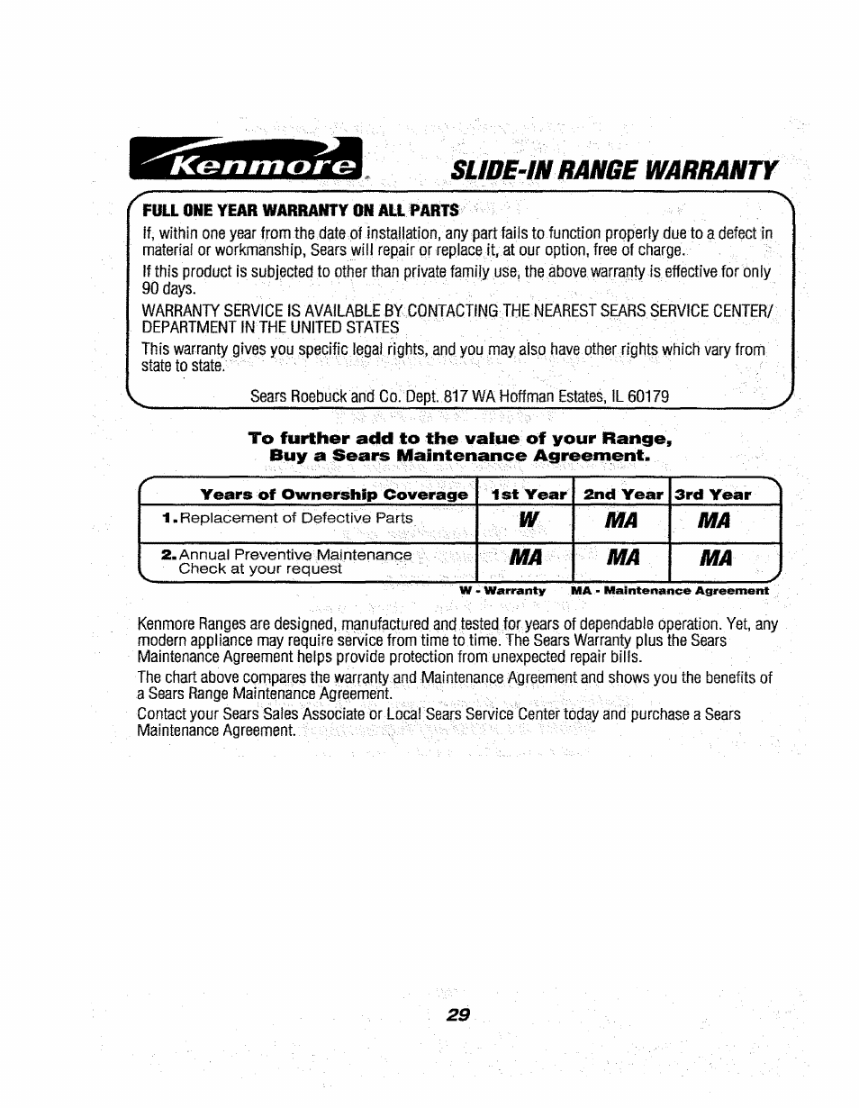 Sude 4 hmame wmmmtf | Kenmore 911.46565 User Manual | Page 29 / 30