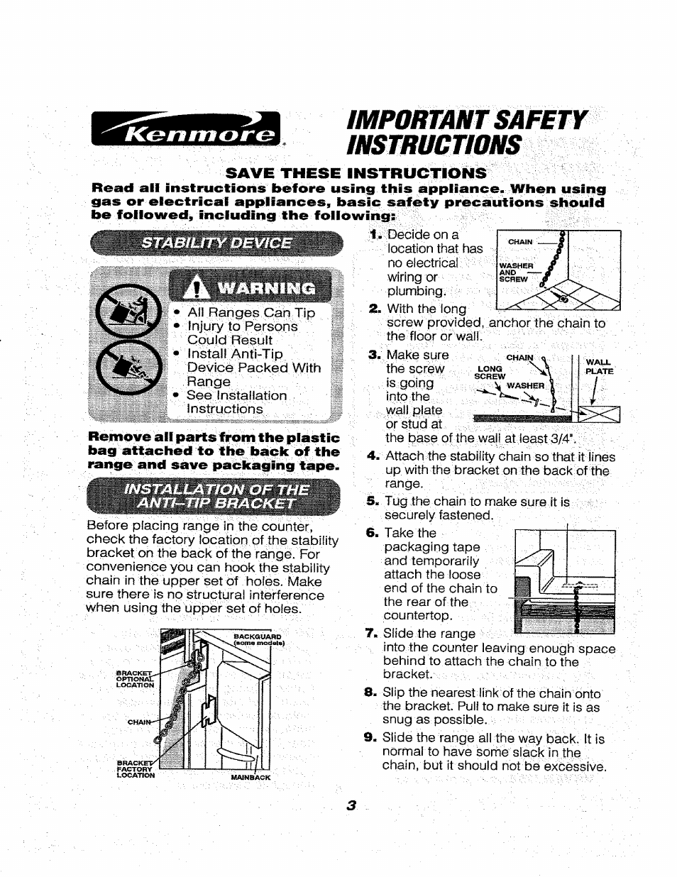 Kenmore 911.46565 User Manual | Page 3 / 30