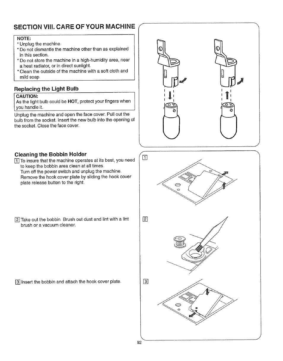 Replacing the light buib, Replacing the light bulb | Kenmore 385.162213 User Manual | Page 104 / 111