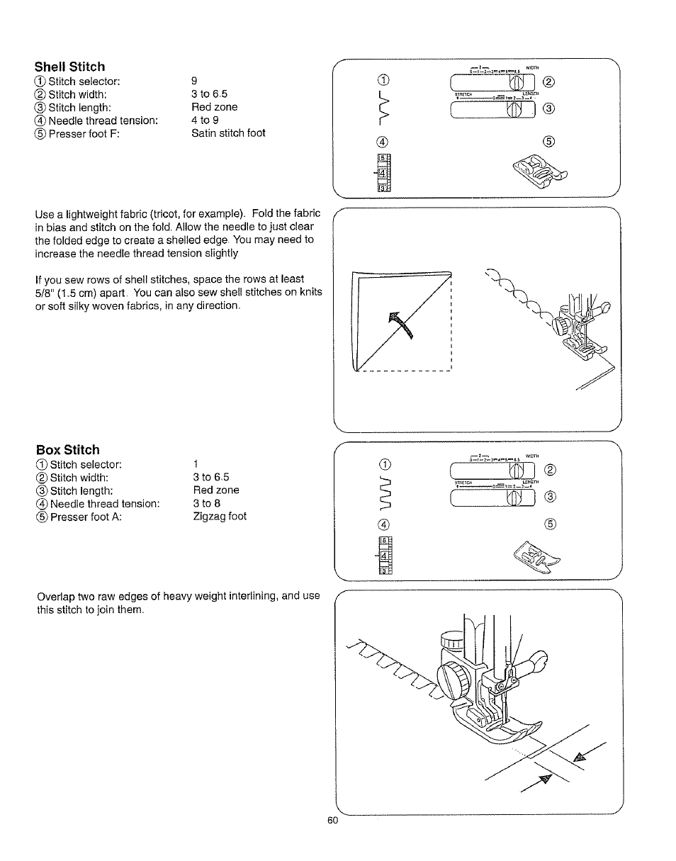 Shell stitch | Kenmore 385.162213 User Manual | Page 72 / 111