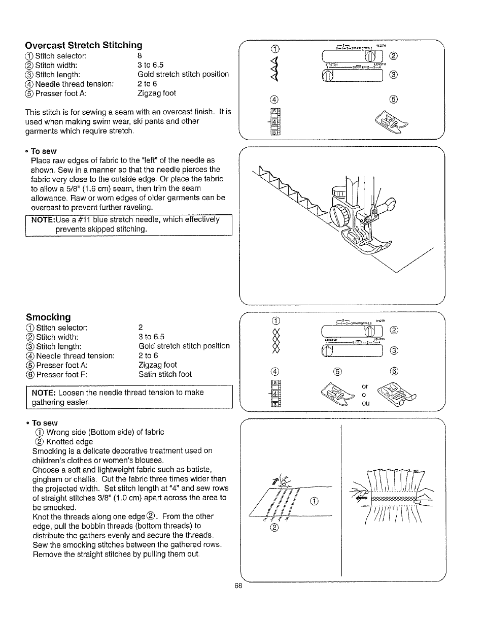 Overcast stretch stitching | Kenmore 385.162213 User Manual | Page 80 / 111