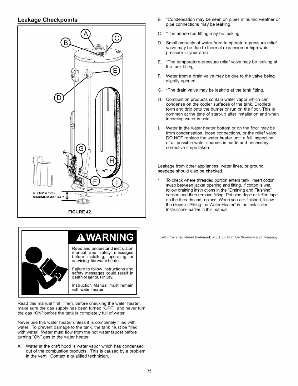 Awarning | Kenmore ELITE 153.33264 User Manual | Page 35 / 44