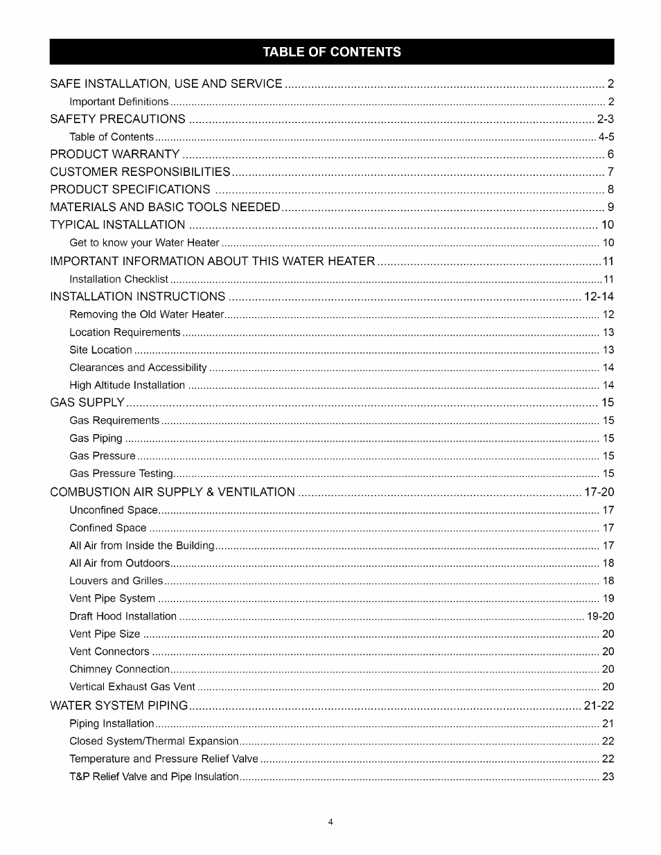 Kenmore ELITE 153.33264 User Manual | Page 4 / 44