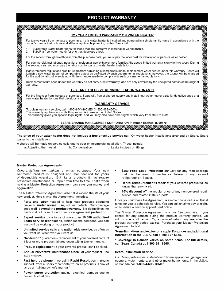 Kenmore ELITE 153.33264 User Manual | Page 6 / 44