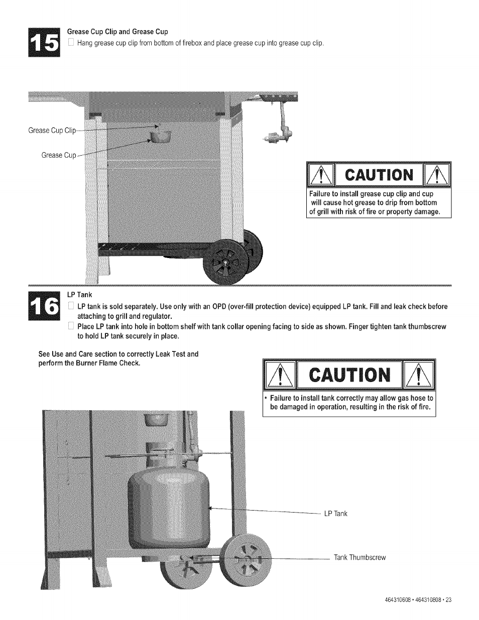 Caution, Cautio n | Kenmore 415.161278 User Manual | Page 23 / 28