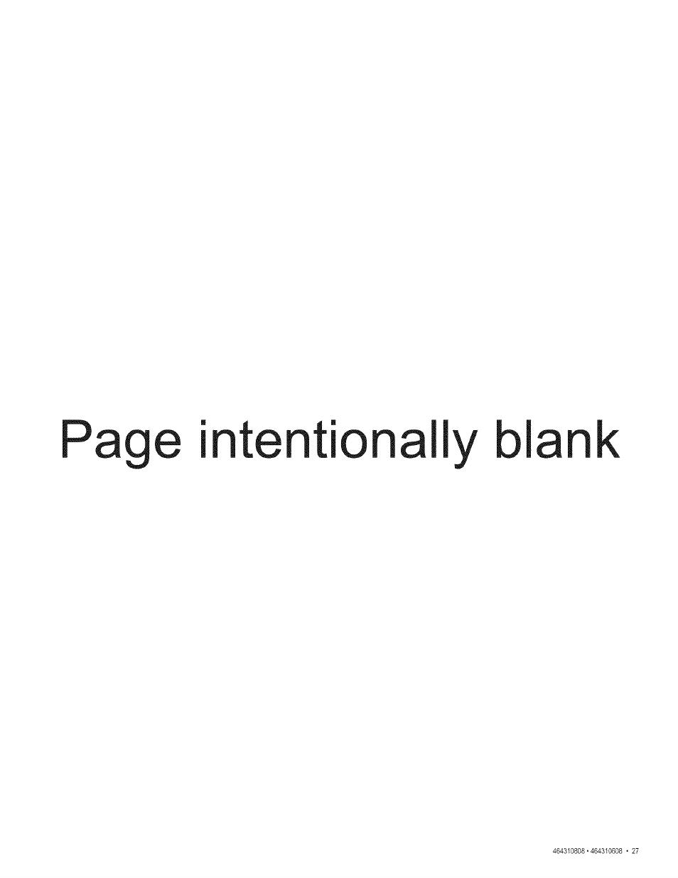 Page intentionally blank | Kenmore 415.161278 User Manual | Page 27 / 28