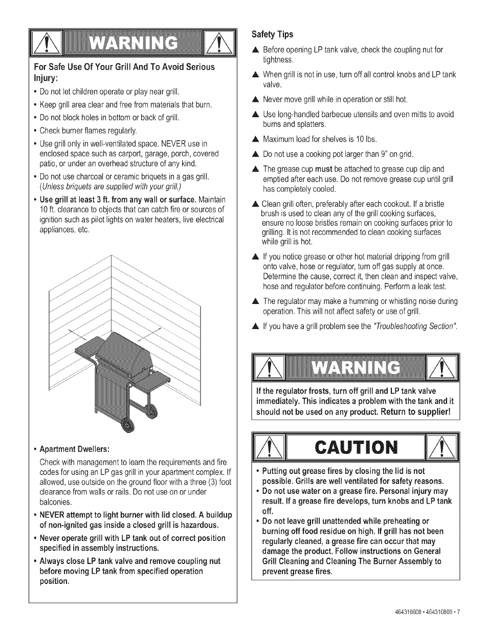 Safety tips, Caution | Kenmore 415.161278 User Manual | Page 7 / 28