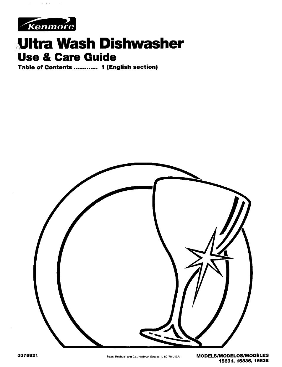 Kenmore ULTRA WASH 15838 User Manual | 26 pages