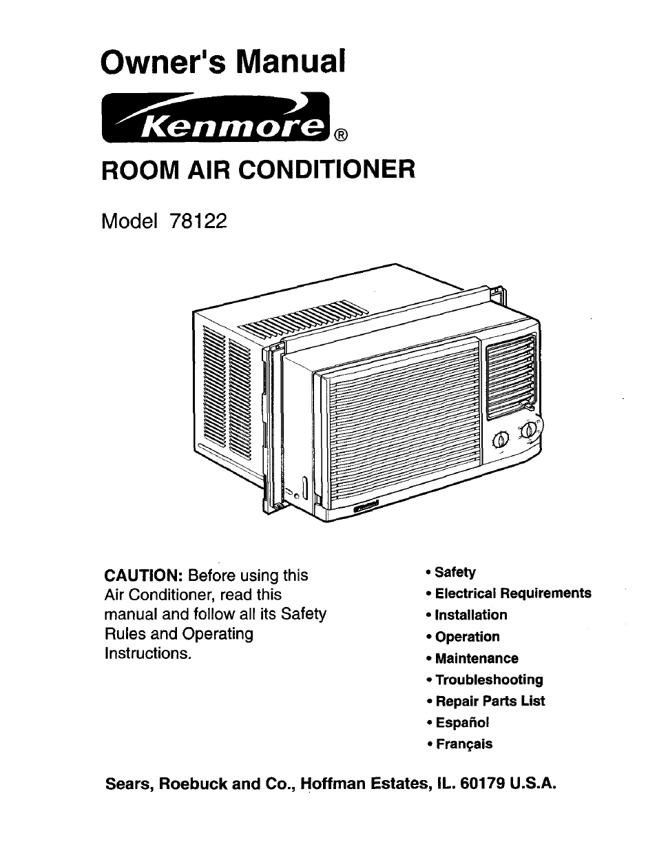 Kenmore 78122 User Manual | 52 pages