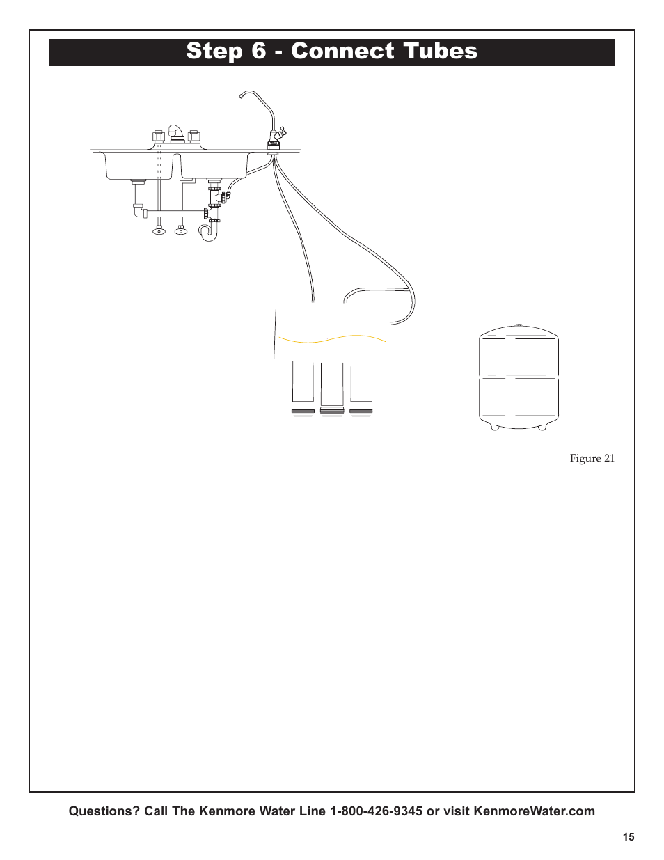 Step 6 - connect tubes | Kenmore 625.381560 User Manual | Page 15 / 28