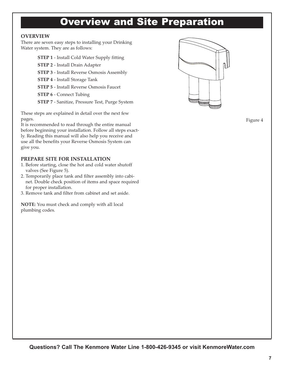 Overview and site preparation | Kenmore 625.381560 User Manual | Page 7 / 28