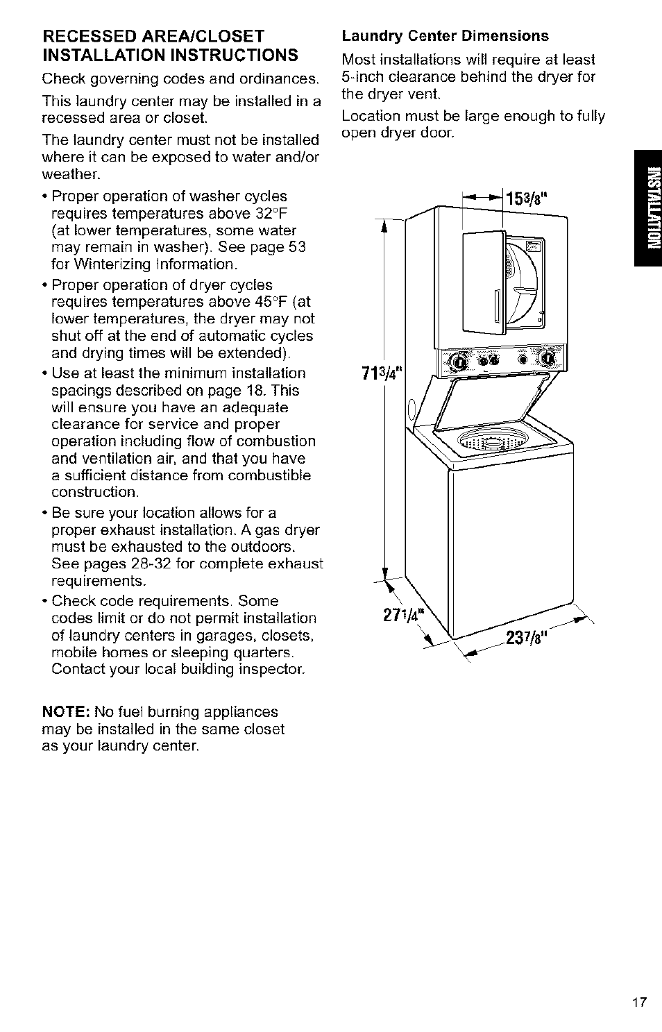 Kenmore 3405594 User Manual | Page 17 / 61