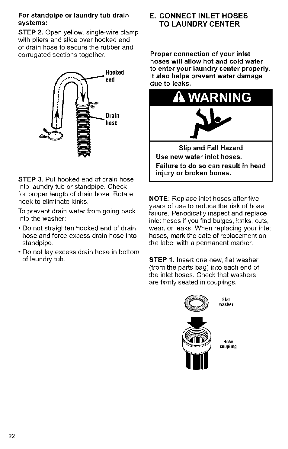 Д warning | Kenmore 3405594 User Manual | Page 22 / 61