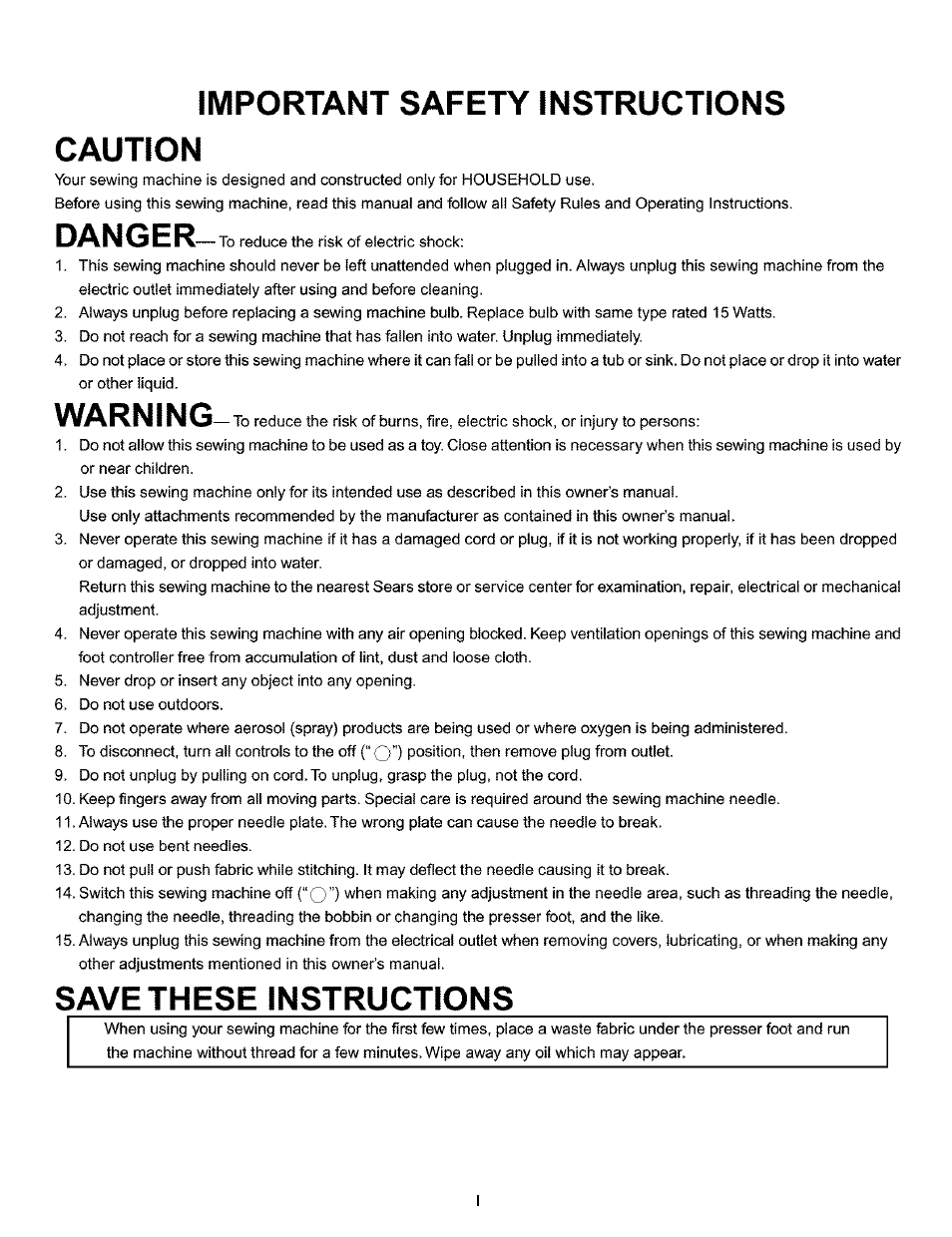 Important safety instructions, Caution, Warning | Ji-i£3, Important safety instructions caution, Instructions | Kenmore 385.16120200 User Manual | Page 2 / 85