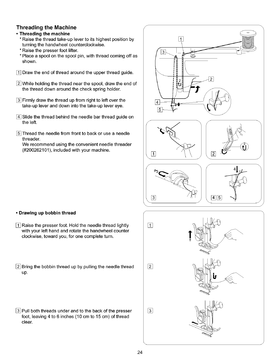 Threading the machine, Drawing up bobbin thread, Serging | Kenmore 385.16120200 User Manual | Page 32 / 85