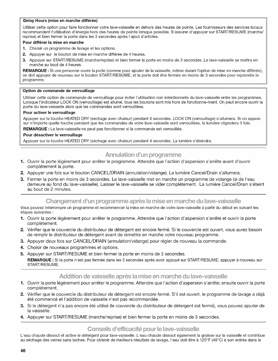 Kenmore 665.1389 User Manual | Page 46 / 52