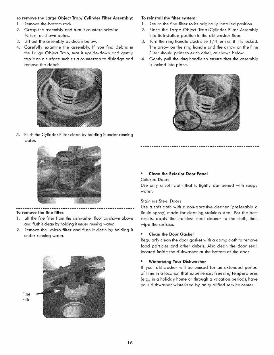 Kenmore 630.7793 User Manual | Page 16 / 19