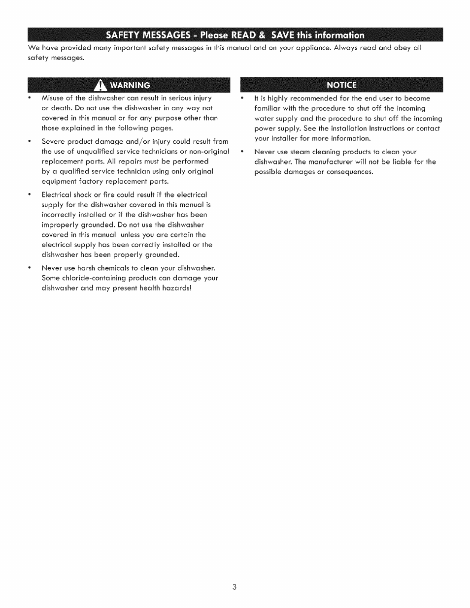 Kenmore 630.7793 User Manual | Page 3 / 19