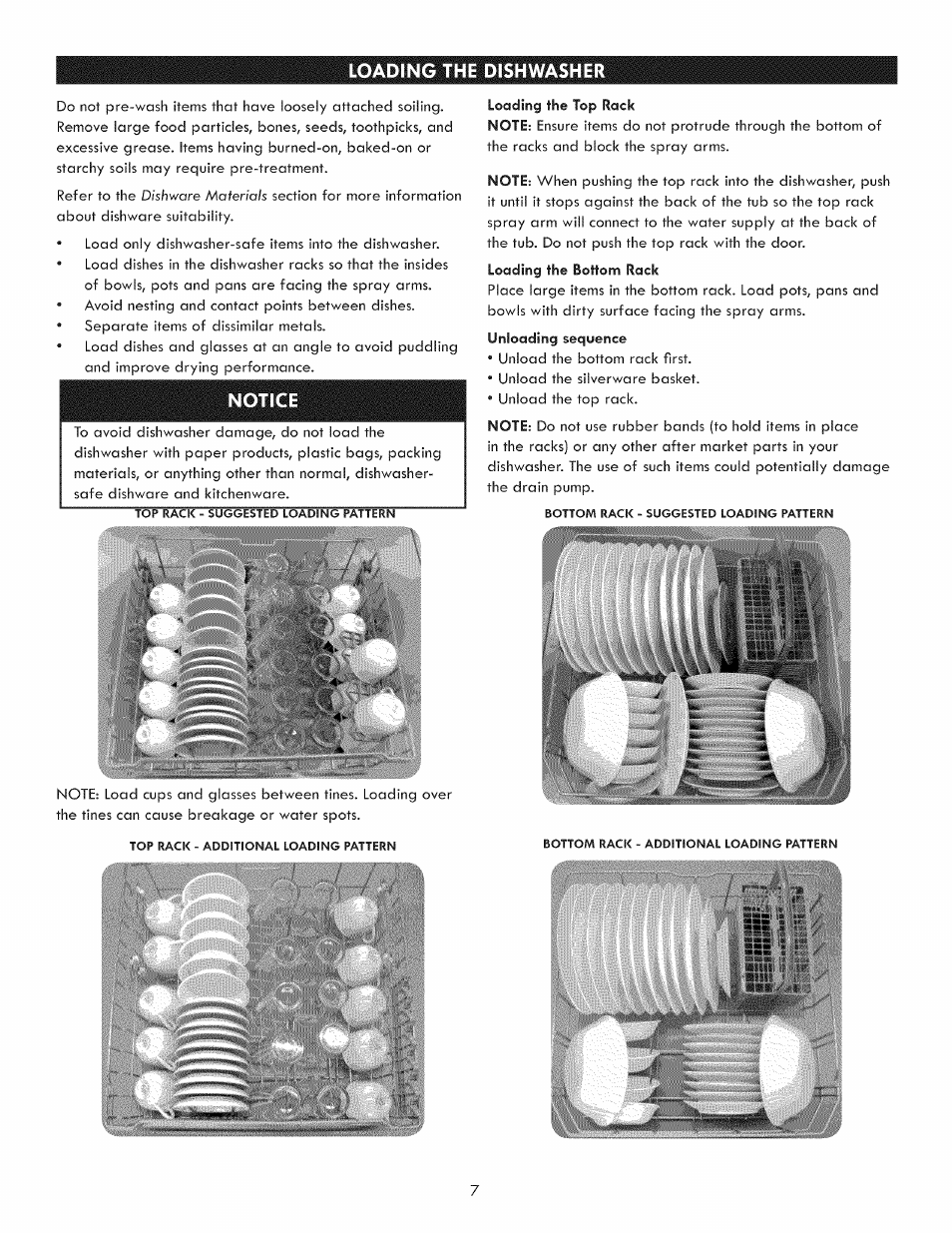 Notice | Kenmore 630.7793 User Manual | Page 7 / 19