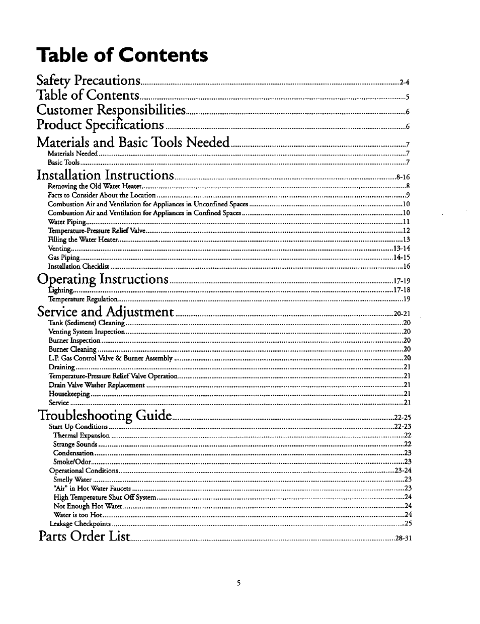 Kenmore POWER MISER 153.336851 User Manual | Page 5 / 32
