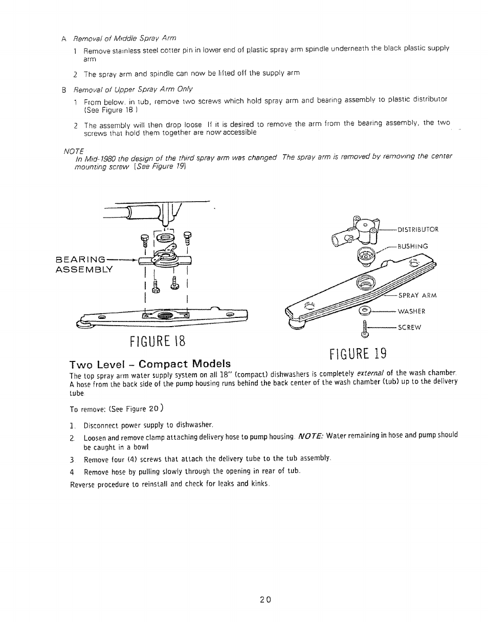 Figure 18 figure 19, Two level ~ compact models | Kenmore 808353 User Manual | Page 23 / 96